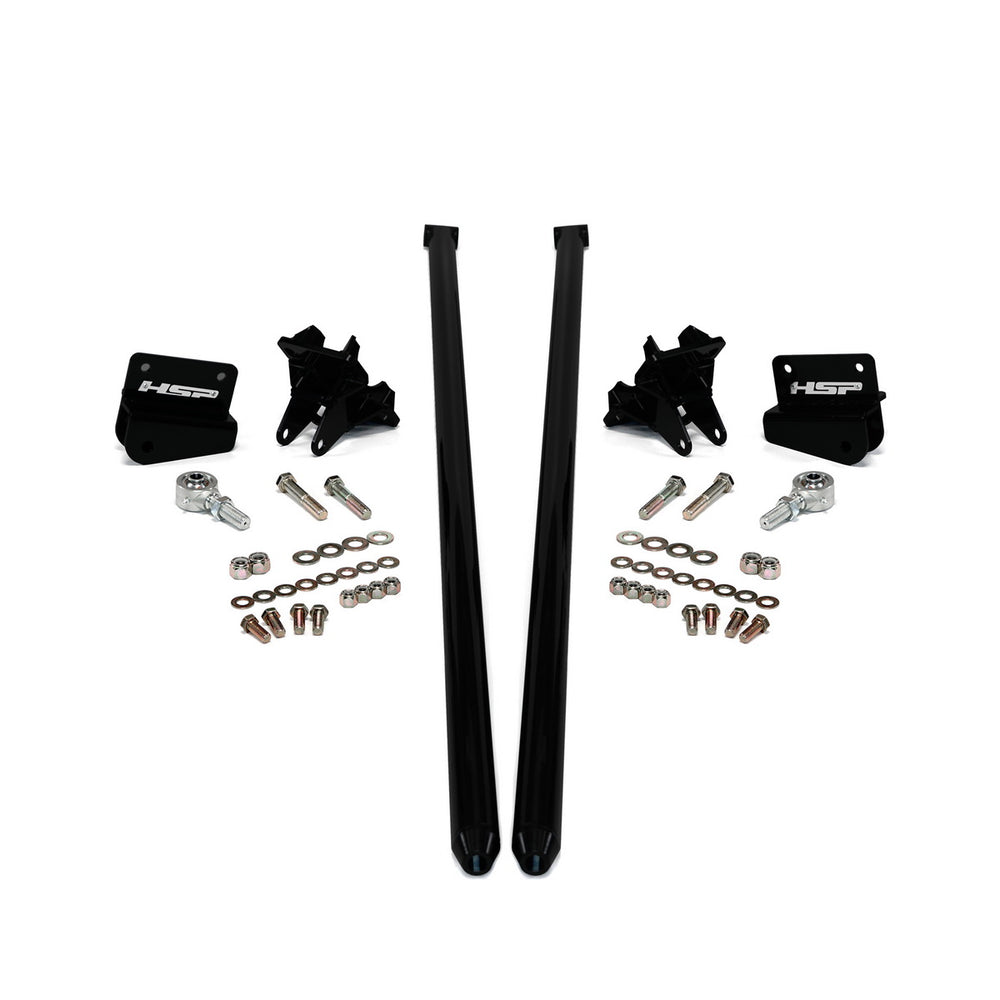 2001-2010 Chevrolet / GMC 58 inch Bolt On Traction Bars 3.5 inch Axle Diameter Silk Satin Black