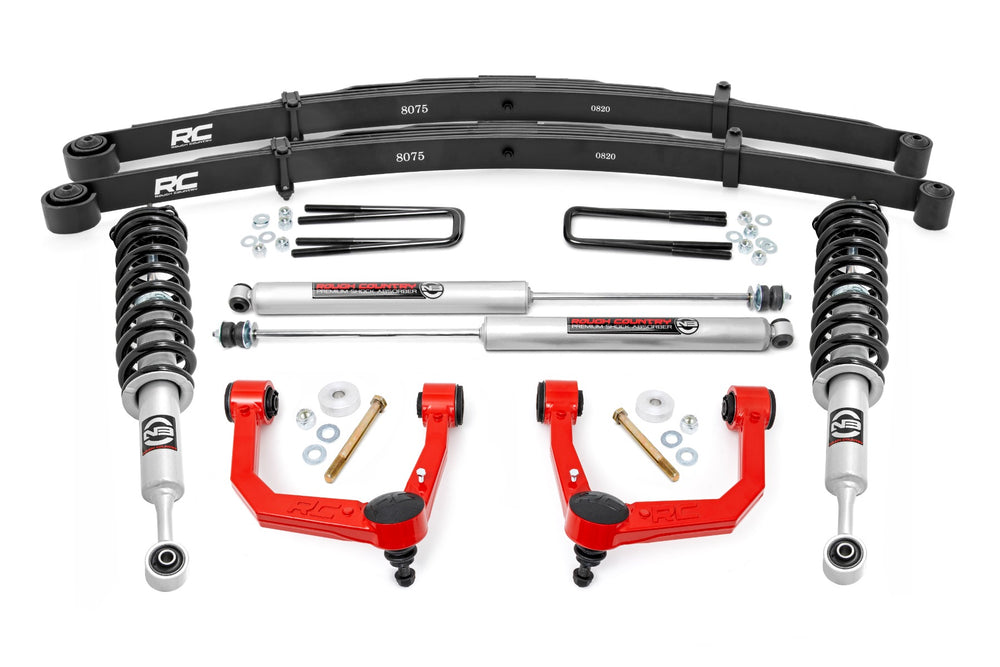 Rough Country - 3.5 Inch Lift Kit - Red UCA - N3 Struts - Toyota Tacoma 2WD/4WD (2005-2023)