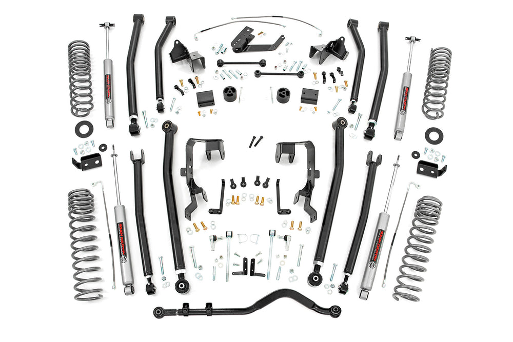 Rough Country - 4 Inch Lift Kit - Long Arm - Jeep Wrangler Unlimited 2WD/4WD (2007-2011)
