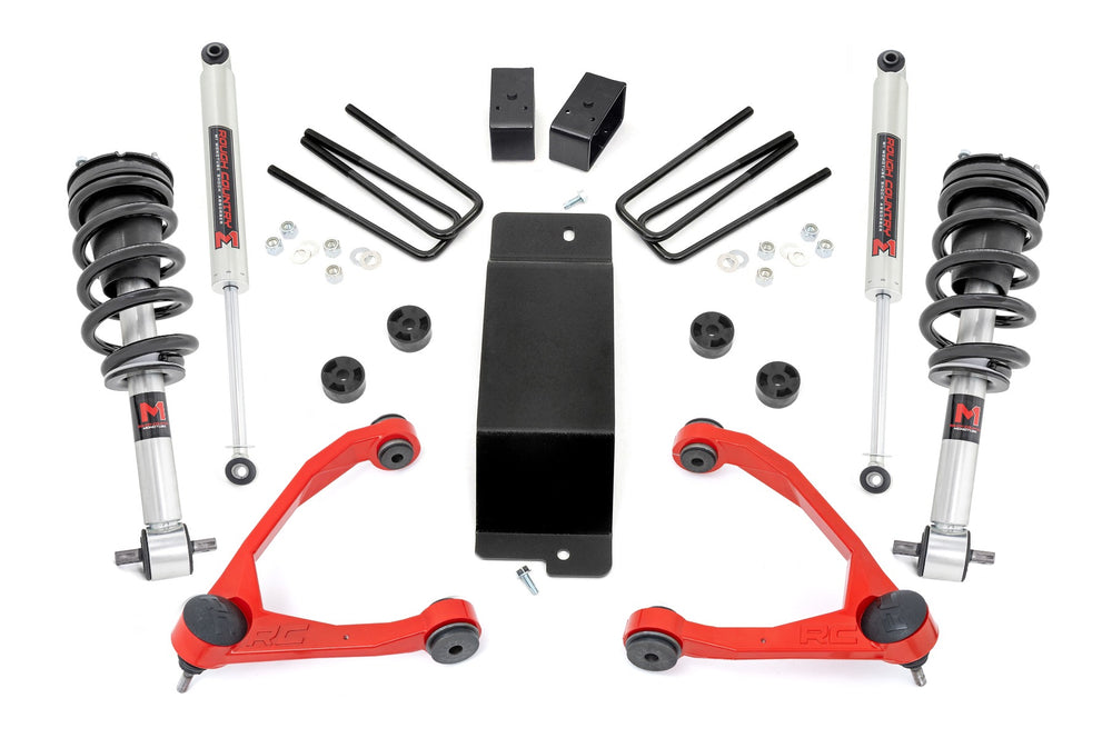 Rough Country - 3.5 Inch Lift Kit - Forged UCA - M1 Strut - - Chevy/GMC 1500 (14-16)