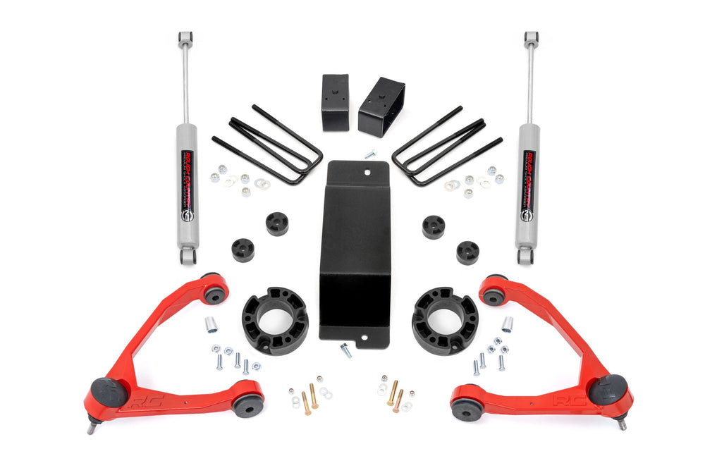 Rough Country - 3.5 Inch Lift Kit - Alum/Cast Steel - Chevy/GMC 1500 (07-16)