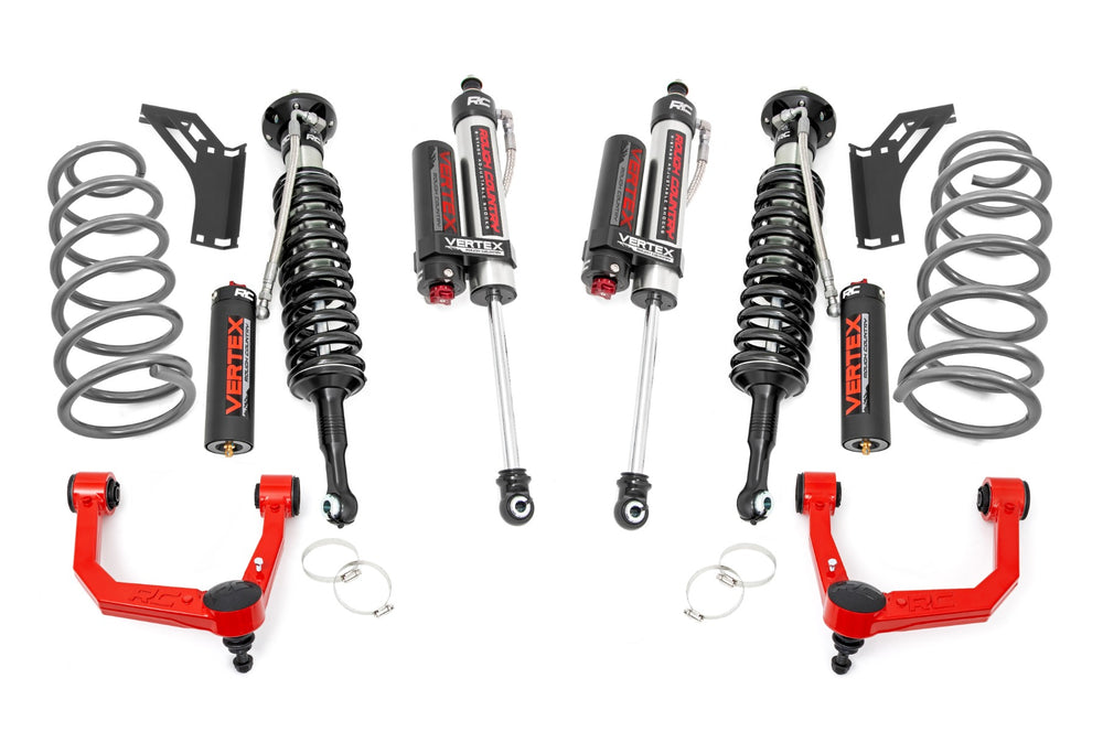 Rough Country - 3 Inch Lift Kit - Upper Control Arms - RR Coils - Vertex - Toyota 4Runner (10-24)