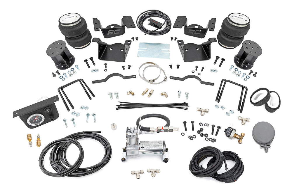 Rough Country - Air Spring Kit w/compressor - 7.5 Inch Lift Kit - Chevy/GMC 2500HD/3500HD (11-19)