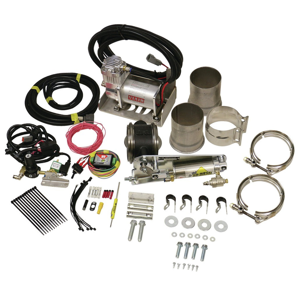BD Diesel Exhaust Brake - Universal 4.0-Inch c/w Air Compressor - 1028140