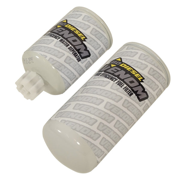 BD Diesel BD Venom Lift Pump Replacement Filter Dual-Pack - Fuel & Water Separator - 1050341
