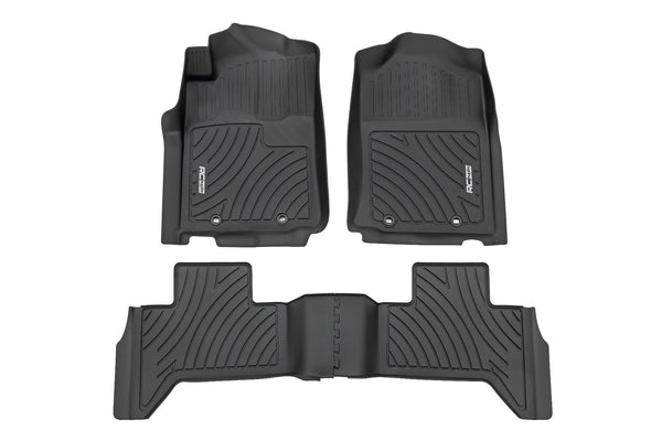 Rough Country - Flex-Fit Floor Mats - Front and Rear - FF-71213
