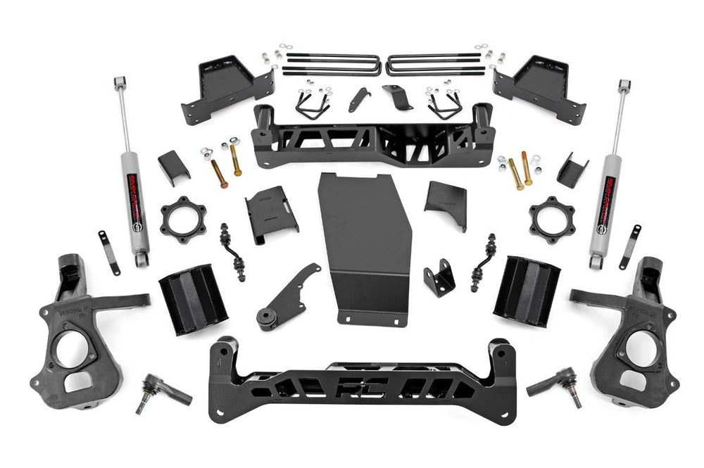 Rough Country - 7 Inch Lift Kit - Alum/Stamp Steel - Chevy/GMC 1500 (14-18 & Classic)