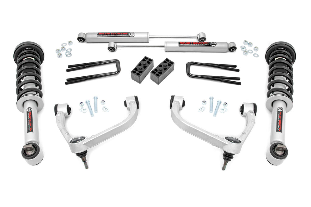Rough Country - 3 Inch Lift Kit - N3 Struts - Ford F-150 4WD (2014-2020)