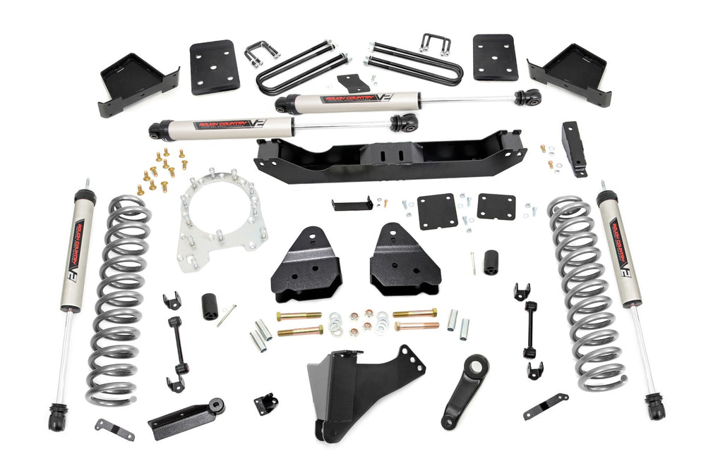 Rough Country - 4.5 Inch Lift Kit - V2 Shocks - Ford F-250/F-350 Super Duty 4WD (2017-2022)