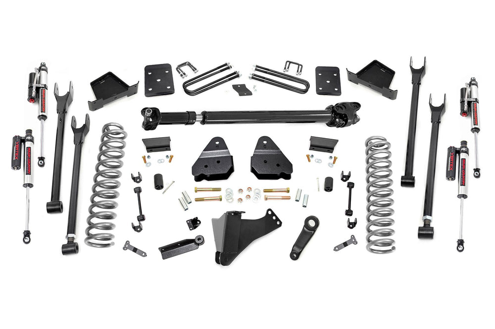 Rough Country - 6 Inch Lift Kit - 4-Link - No OVLD - D/S - Vertex - Ford F-250/F-350 Super Duty (17-22)