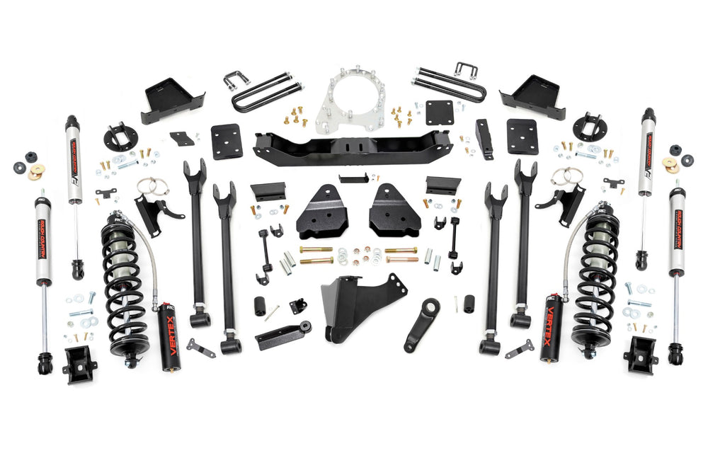 Rough Country - 6 Inch Lift Kit - Diesel - 4 Link - OVLD - Ford F-250/F-350 Super Duty (17-22)