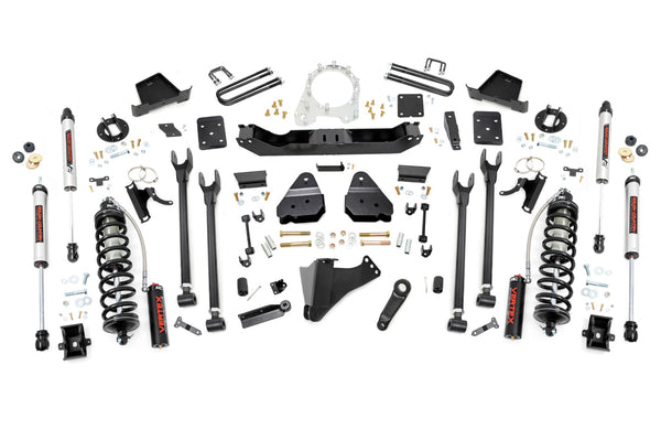 Rough Country - 6 Inch Lift Kit - Diesel - 4 Link - OVLD - Ford F-250/F-350 Super Duty (17-22)