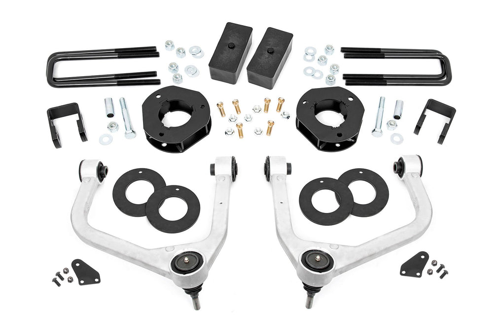Rough Country - 3.5 Inch Lift Kit - Adaptive Ride Control - Chevy/GMC Sierra 1500 (19-24)/Silverado 1500 (19-24)