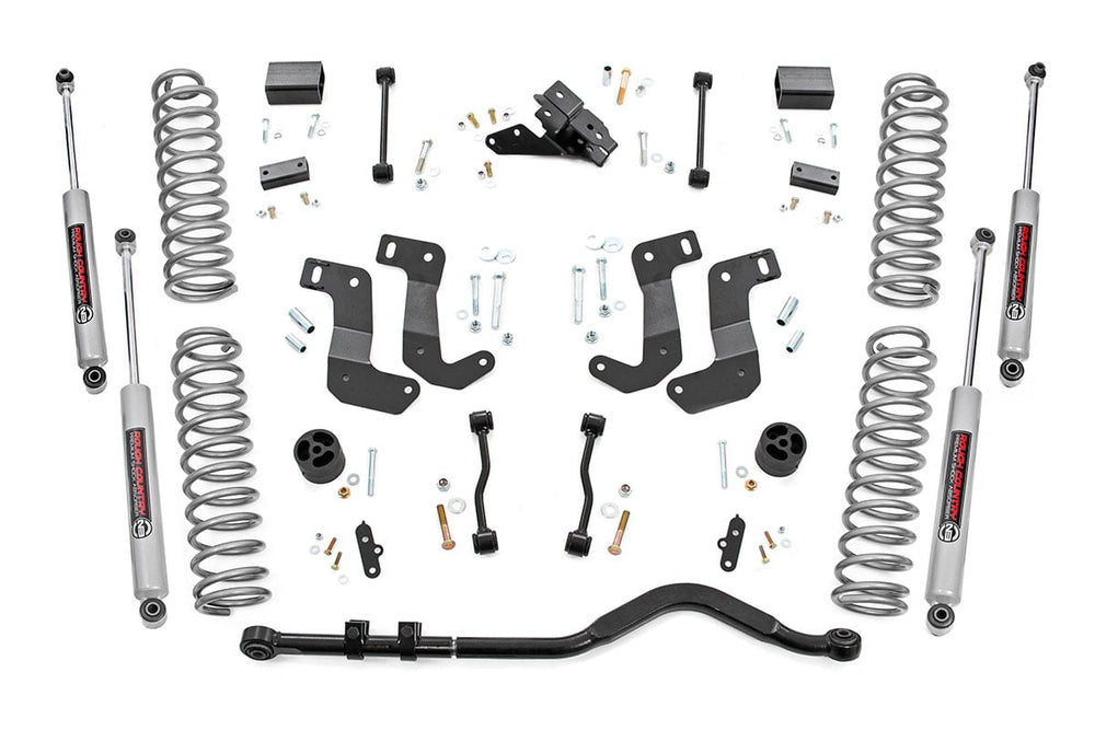 Rough Country - 3.5 Inch Lift Kit - C/A Drop - 4-Door - EcoDiesel - Jeep Wrangler Unlimited JL 4WD (20-23)