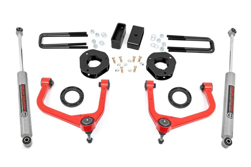 Rough Country - 3.5 Inch Lift Kit - GMC Sierra 1500 2WD/4WD (2019-2025 & Classic)