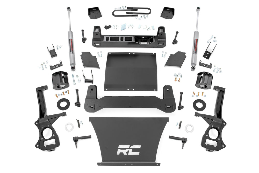 Rough Country - 6 Inch Lift Kit - Mono Leaf Rear - N3 - GMC Sierra 1500 2WD/4WD (2019-2024 & Classic)