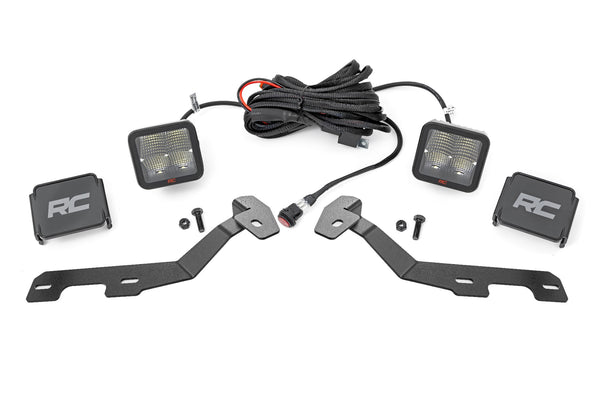 Rough Country - LED Light Kit - Ditch Mount - 2" Spectrum Pair - Spot - Ram 1500 (19-25)