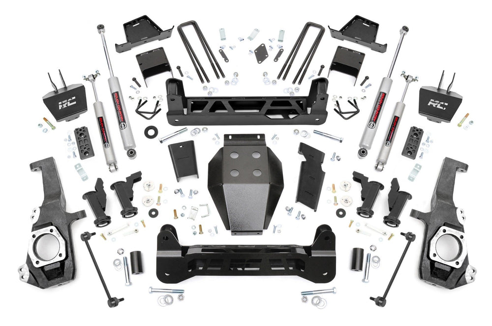 Rough Country - 7 Inch Lift Kit - Torsion Drop - Chevy/GMC 2500HD/3500HD (20-25)