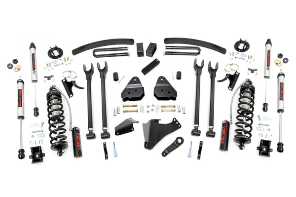 Rough Country - 6 Inch Lift Kit - Gas - 4 Link - OVLD - C/O V2 - Ford F-250/F-350 Super Duty (05-07)