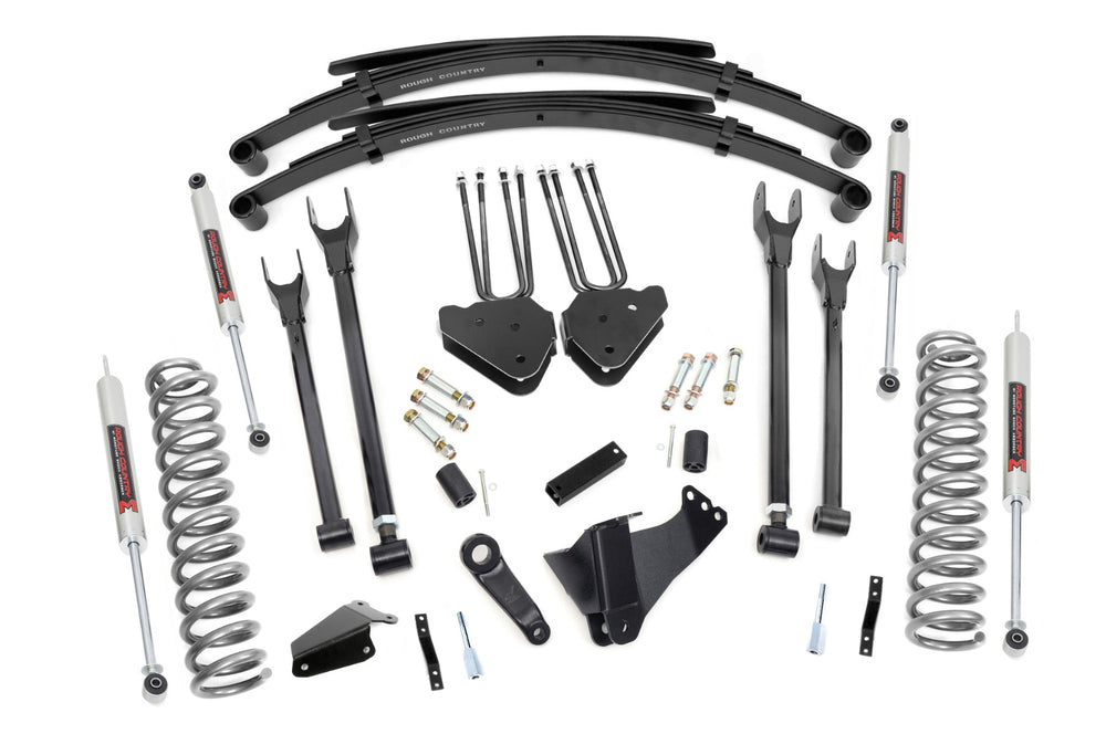 Rough Country - 6 Inch Lift Kit - Diesel - 4 Link - M1 - Leaf Springs - Ford F-250/F-350 Super Duty (05-07)