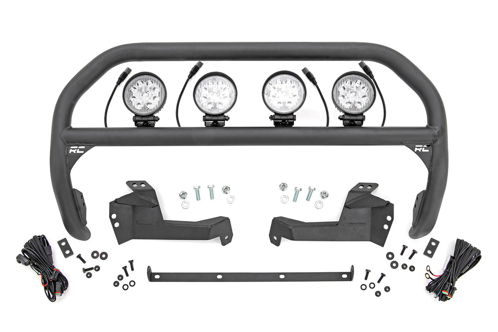 Rough Country - Nudge Bar - 4 Inch Round Led (x4) - Ford Bronco Sport 4WD (2021-2025)