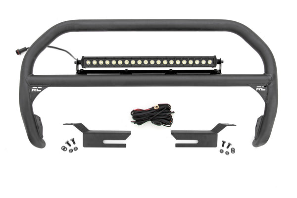Rough Country - Nudge Bar - 20 Inch Black Single Row LED - Ford Bronco 4WD (2021-2025)