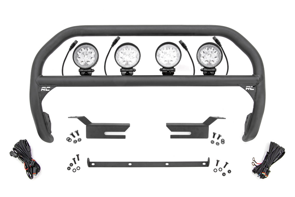 Rough Country - Nudge Bar - 4 Inch Round Led (x4) - Ford Bronco 4WD (2021-2025)