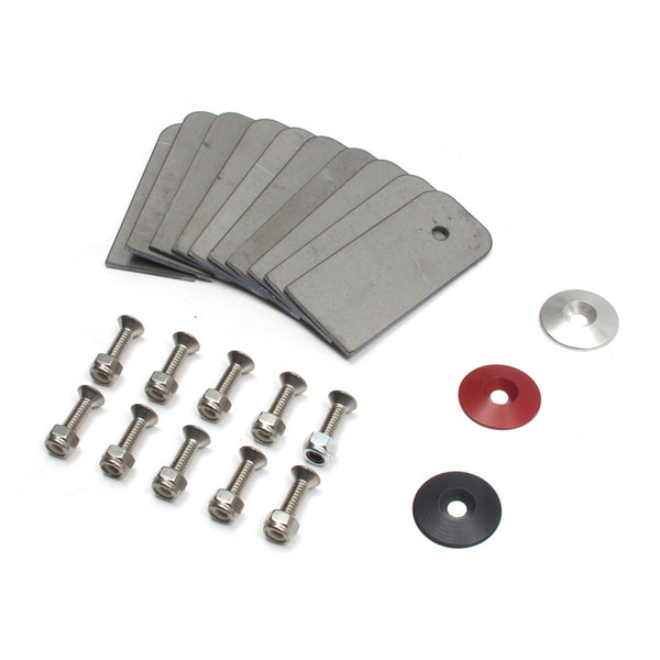 Camburg Engineering Gold Fender Washer (10 Pack) (Aluminum Washer, Bolt, Body Clip, 1/8" Tab) CAM-040118