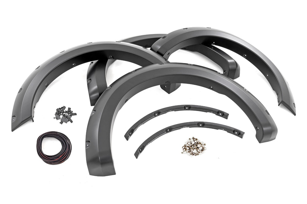Rough Country - Pocket Fender Flares - EA Hot Pepper Red - Ford F-150 2WD/4WD (2021-2025)