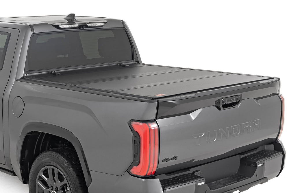 Rough Country - Hard Tri-Fold Flip Up Bed Cover - 5'7