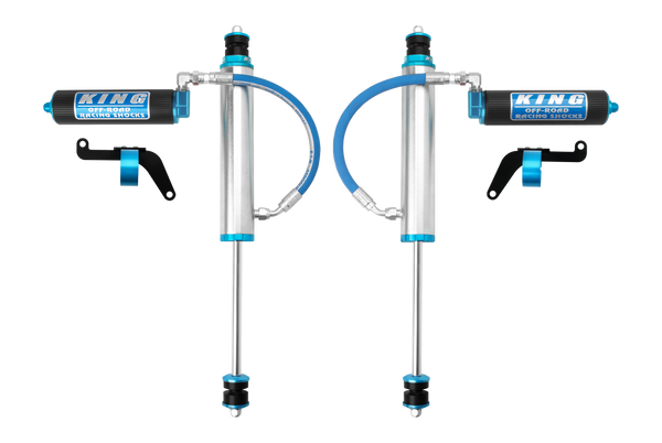 King Shocks - FRONT 2.5 DIA. SHOCK, REMOTE 2.5 W/FIN RES. FOR 0-2.0" LIFTS W/BRACKETS - 25001-185