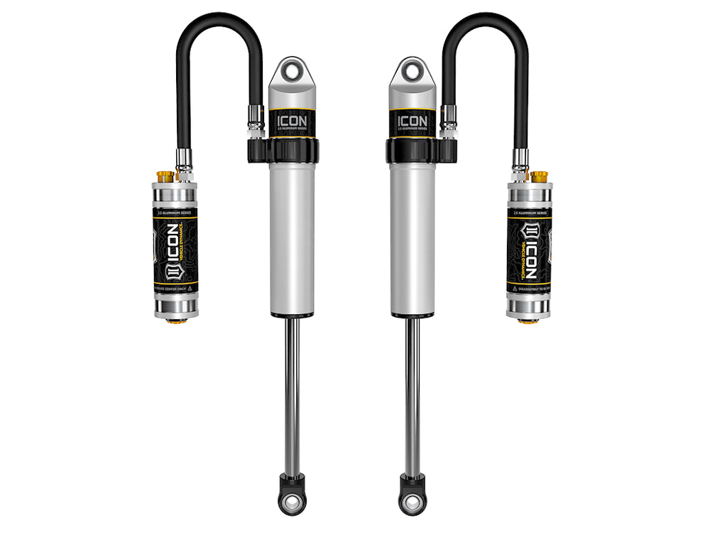 ICON 2003-2024 Toyota 4Runner/2005-2023 Toyota Tacoma/2007-2014 Toyota FJ Cruiser, Front, 2.5 VS Long Travel Remote Reservoir w/ CDCV, Secondary Shocks, Pair