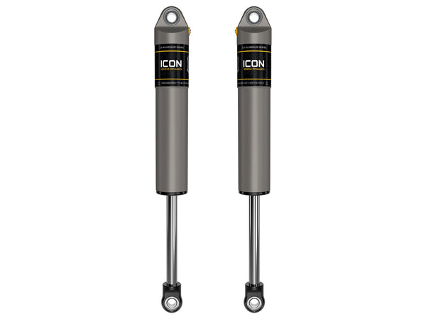 ICON 1999-2025 Ford F-250/F-350 Super Duty, 3-6” Lift, Rear, V.S. 2.5 Aluminum Series Shock Absorbers, Internal Reservoir, Pair