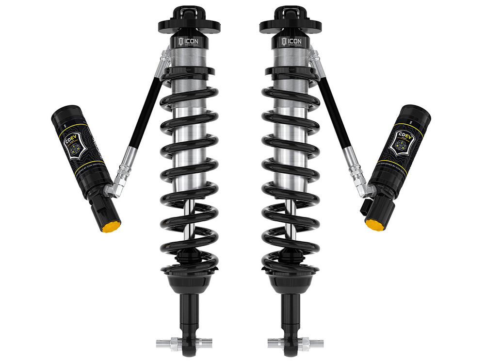 ICON 2021-2023 Ford Bronco, Front, 1.5-4” Lift, V.S. 2.5 Series Coilover Kit, Remote Reservoir w/ CDEV