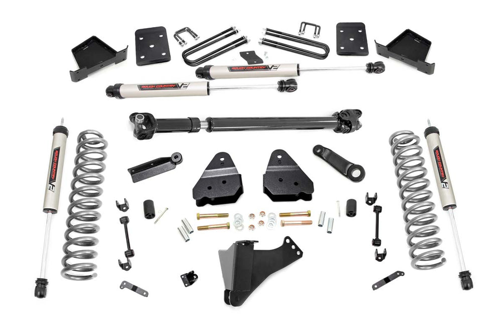 Rough Country - 6 Inch Lift Kit - No OVLDS - D/S - V2 - Ford F-250/F-350 Super Duty (17-22)