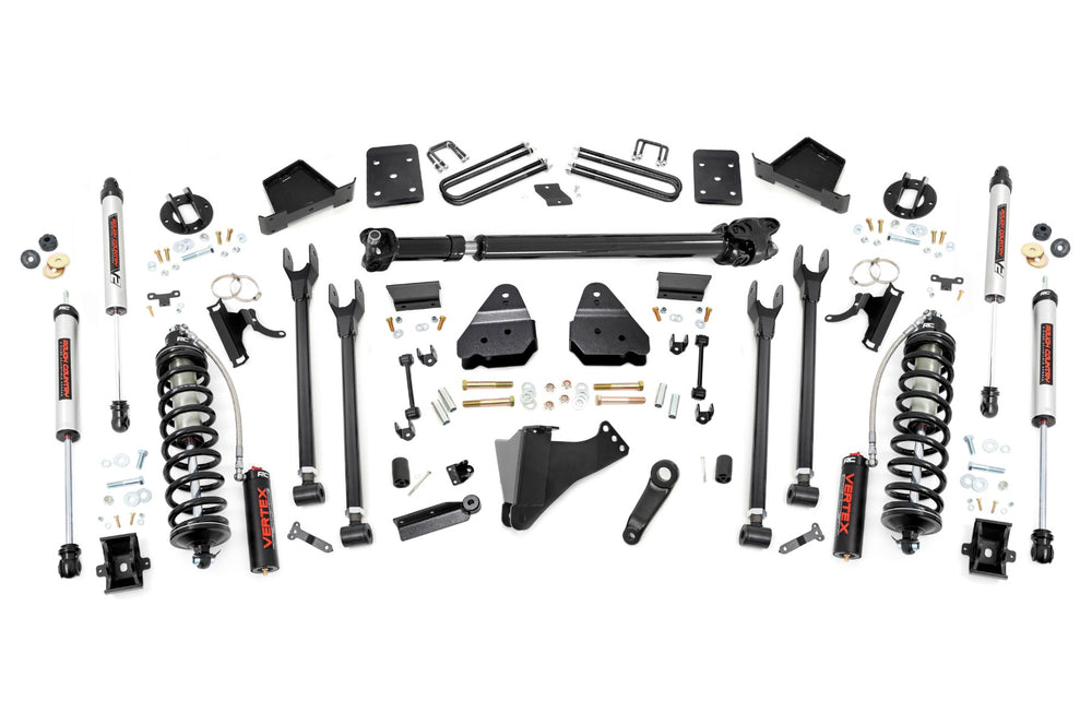 Rough Country - 6 Inch Lift Kit - Diesel - 4 Link - D/S - C/O V2 - Ford F-250/F-350 Super Duty (17-22)