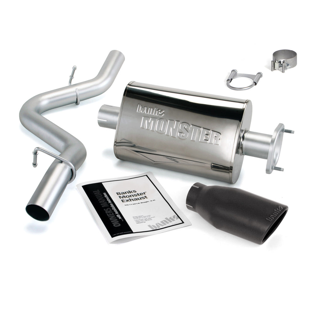 Monster Exhaust System 2004-2006 Jeep Wrangler TJ and LJ Unlimited 4.0L