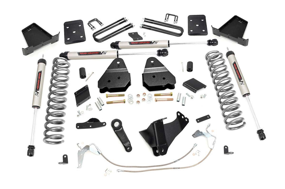 Rough Country - 6 Inch Lift Kit - Gas - OVLD - V2 - Ford F-250 Super Duty 4WD (2011-2014)