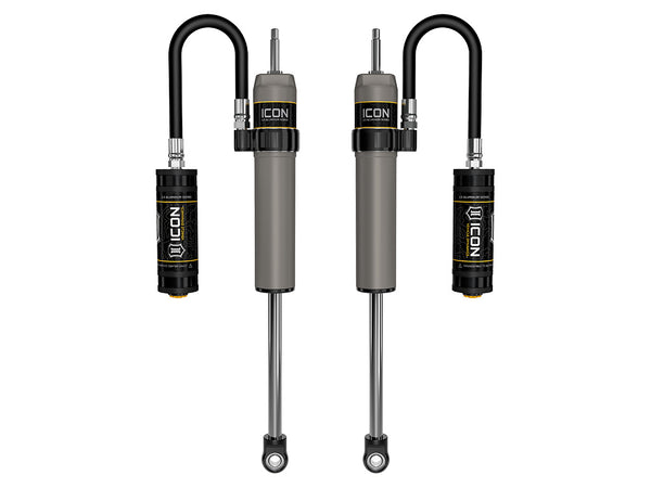 ICON 1996-2002 Toyota 4Runner, 0-2" Lift, Rear, V.S. 2.5 Aluminum Series Shock Absorbers, Remote Reservoir, Pair