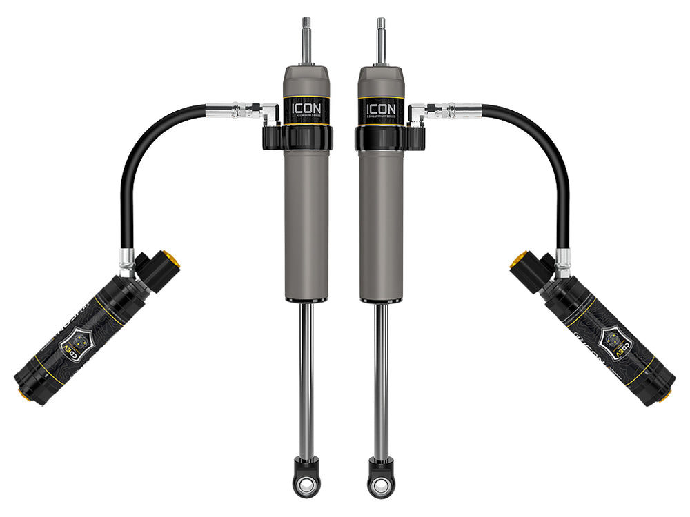 ICON 2024-2025 Toyota Tacoma, 0-1” Lift, Rear, V.S. 2.5 Aluminum Series Shock Absorbers, Remote Reservoir w/ CDEV, Pair