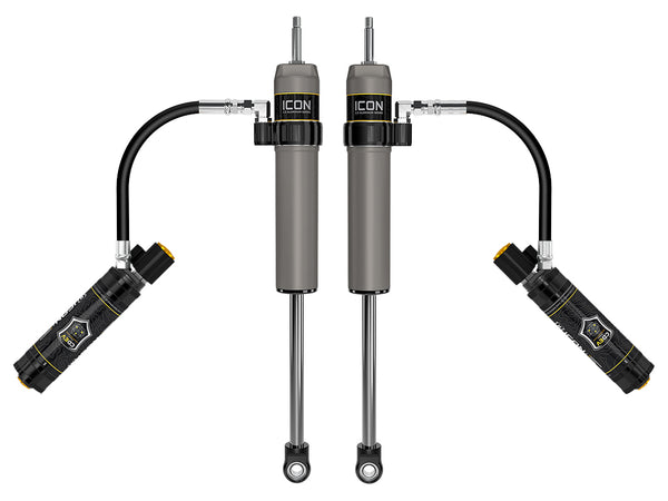 ICON 2024-2025 Toyota Tacoma, 0-1” Lift, Rear, V.S. 2.5 Aluminum Series Shock Absorbers, Remote Reservoir w/ CDEV, Pair