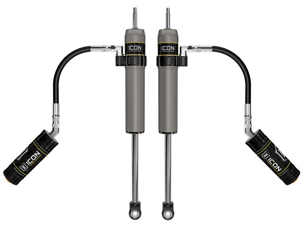 ICON 2024-2025 Toyota Tacoma, 0-1” Lift, Rear, V.S. 2.5 Aluminum Series Shock Absorbers, Remote Reservoir, Pair