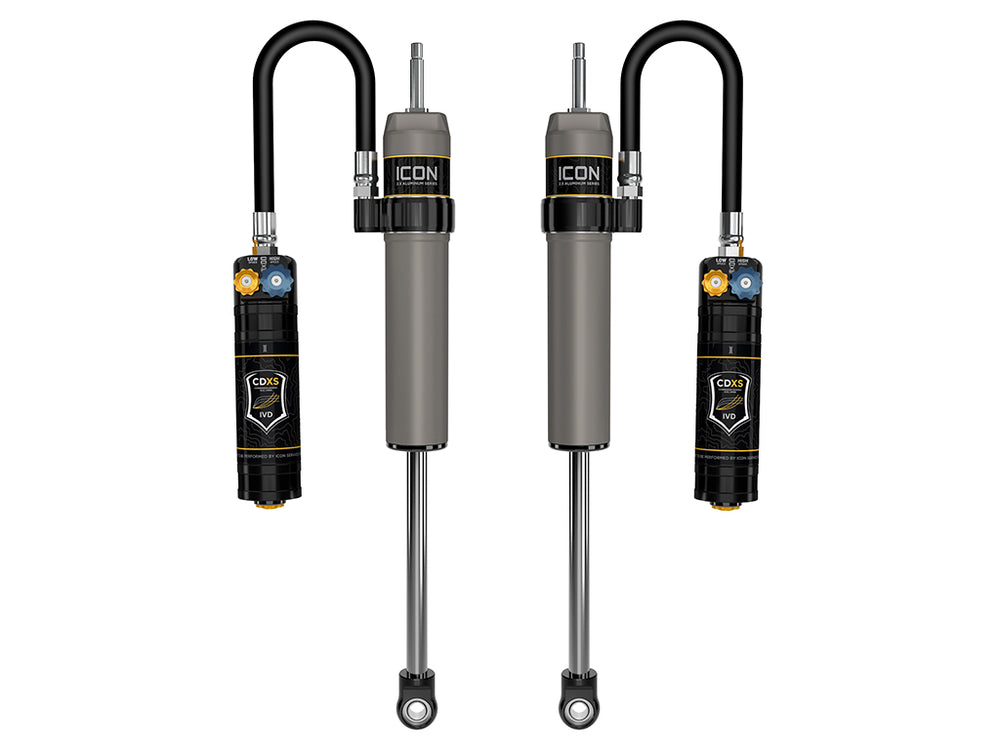 ICON 2024-2025 Toyota Land Cruiser 250 Series/2024-2025 Lexus GX550, 0-3” Lift, Rear, V.S. 2.5 Aluminum Series Shock Absorbers, Remote Reservoir w/ CDXS, Pair