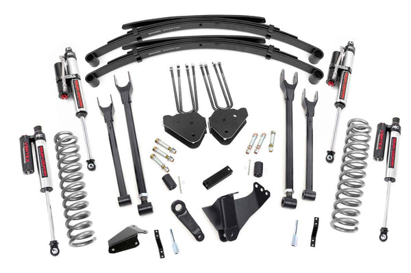Rough Country - 6 Inch Lift Kit - Gas - 4 Link - RR Spring - Vertex - Ford F-250/F-350 Super Duty (05-07)