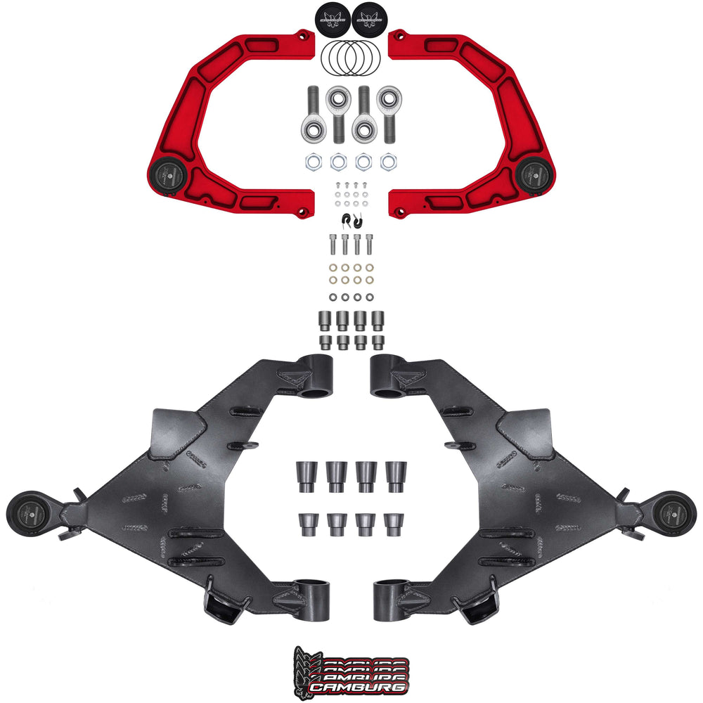 Camburg Engineering 2WD/4WD 2022-2025 Toyota Tundra Red KINETIK X-Joint XL Trail Series Long Travel Kit CAM-310217-KX-RED