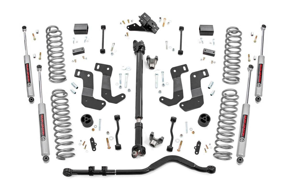 Rough Country - 3.5 Inch Lift Kit - C/A Drop - Front D/S - Jeep Wrangler JL Rubicon (18-23)