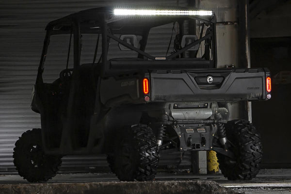 Rough Country - LED Light Kit - Cab Mount - 50" Black Dual Row - Can-Am Defender MAX HD10