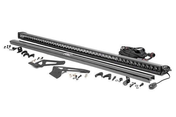 Rough Country - LED Light - Windshield - 50" Blk Single Row - Can-Am Defender HD 5/HD 8/HD 9/HD 10