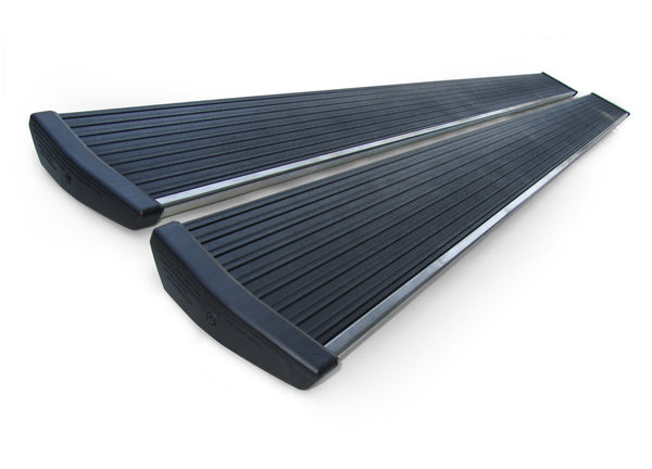 AMP Research - PowerStep Trim Strip Kit Silver Incl. 2 Polished Stainless Steel Strips 2 - 79 in. Extrusions - 75151-01A