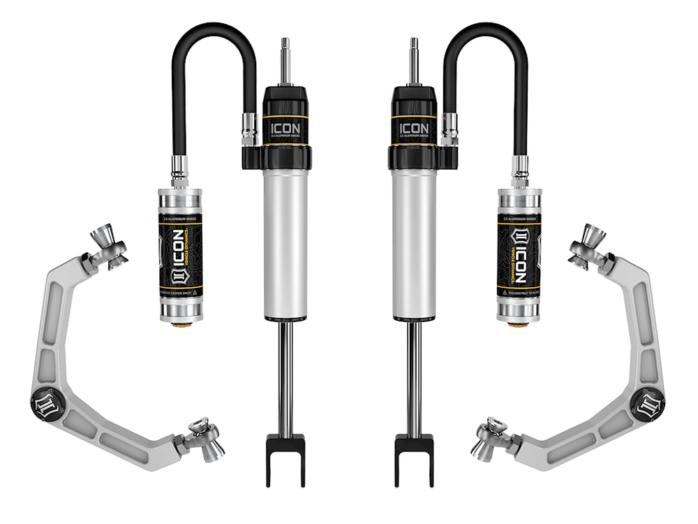 ICON 2020-Up GM 2500/3500 HD, 0-2” Lift, 2.5 VS Shock System RR/CDCV, Billet UCA